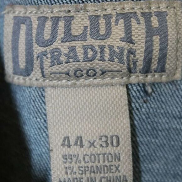 DULUTH TRADING CO. Jeans ~ Size 44 x 30 ~ Flex Ballroom Fit ~ Relaxed ~ - Picture 3 of 4